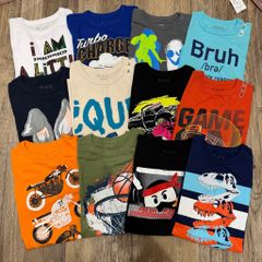 BM3 - Áo cotton Place dư xịn dòng đại nhiều màu bé trai size 4-16y