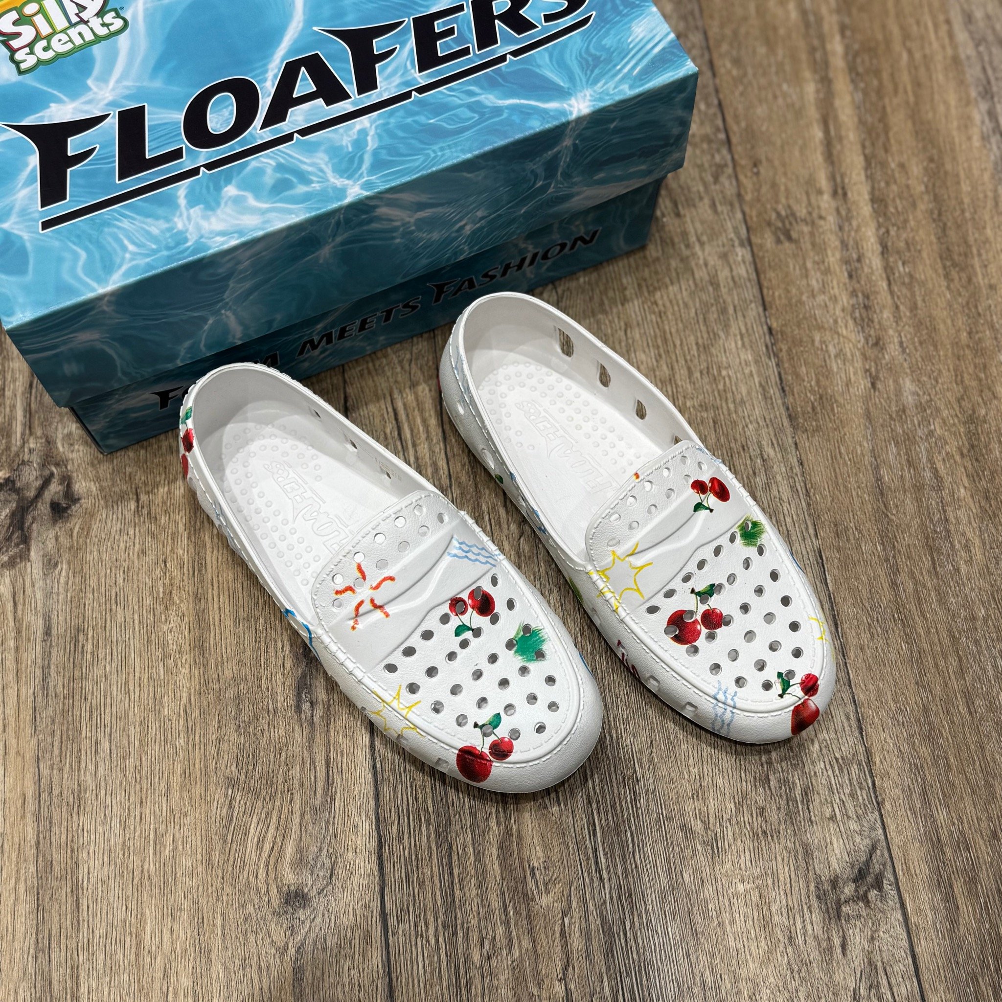 Giày nhựa Floafers Kids dư xịn dẻo thơm nhiều màu cho bé size 31-35