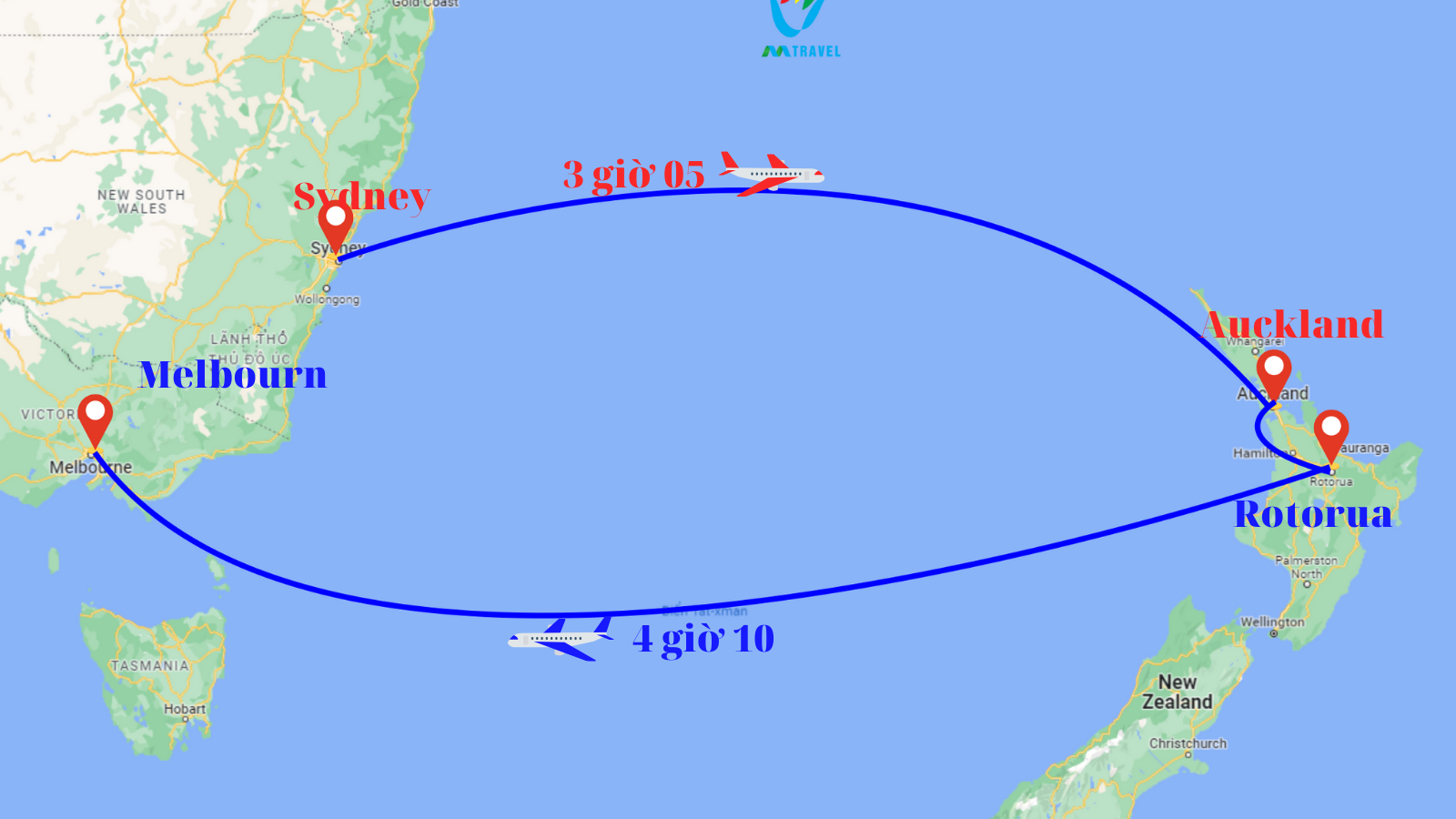 TOUR LIÊN TUYẾN: ÚC - NEW ZEALAND 10 NGÀY