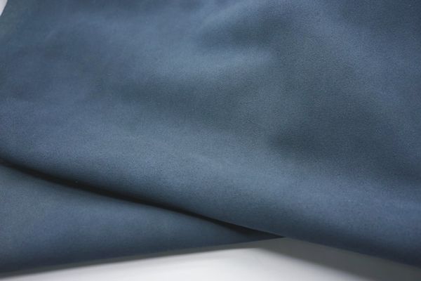 Cow Split Suede Leather - Mallard Blue​ Color