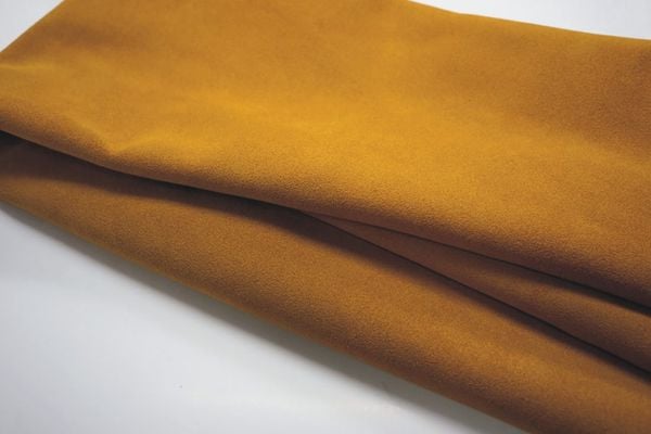 Cow Split Suede Leather - Inca Gold Color