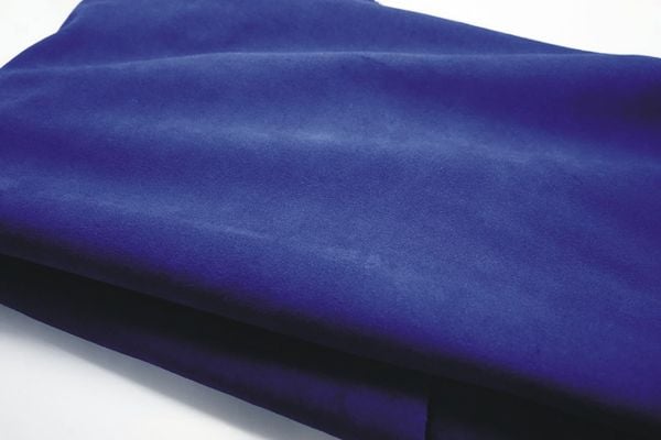 Cow Split Suede Leather - Classic Blue Color