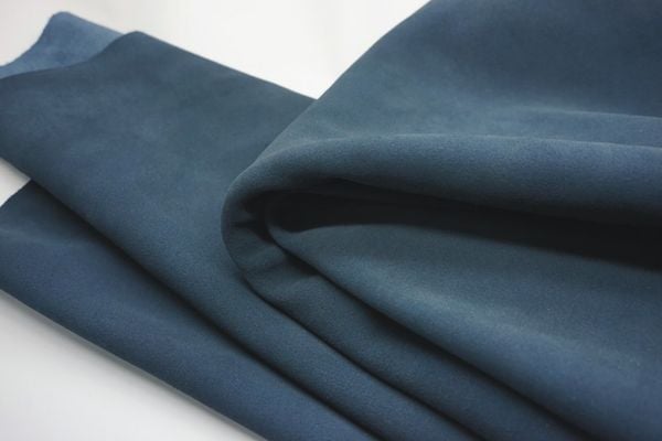 Cow Split Suede Leather - Legion Blue Color