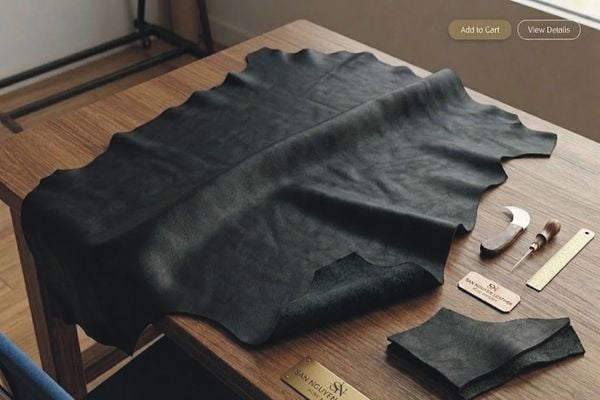 Semi Chrome Leather - Black Color