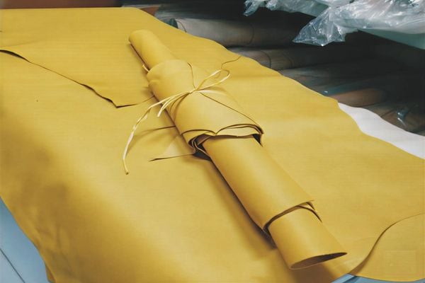 Vegetable Tanned Crust Leather - Drum Dyed Colour