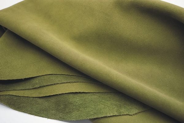 Suede Leather - Capulet olive​ color