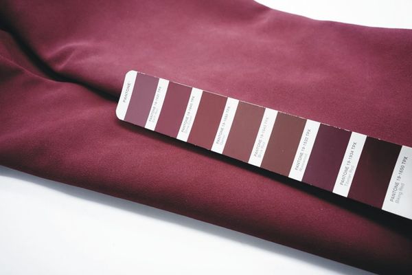 Suede Leather - Deep Claret Color