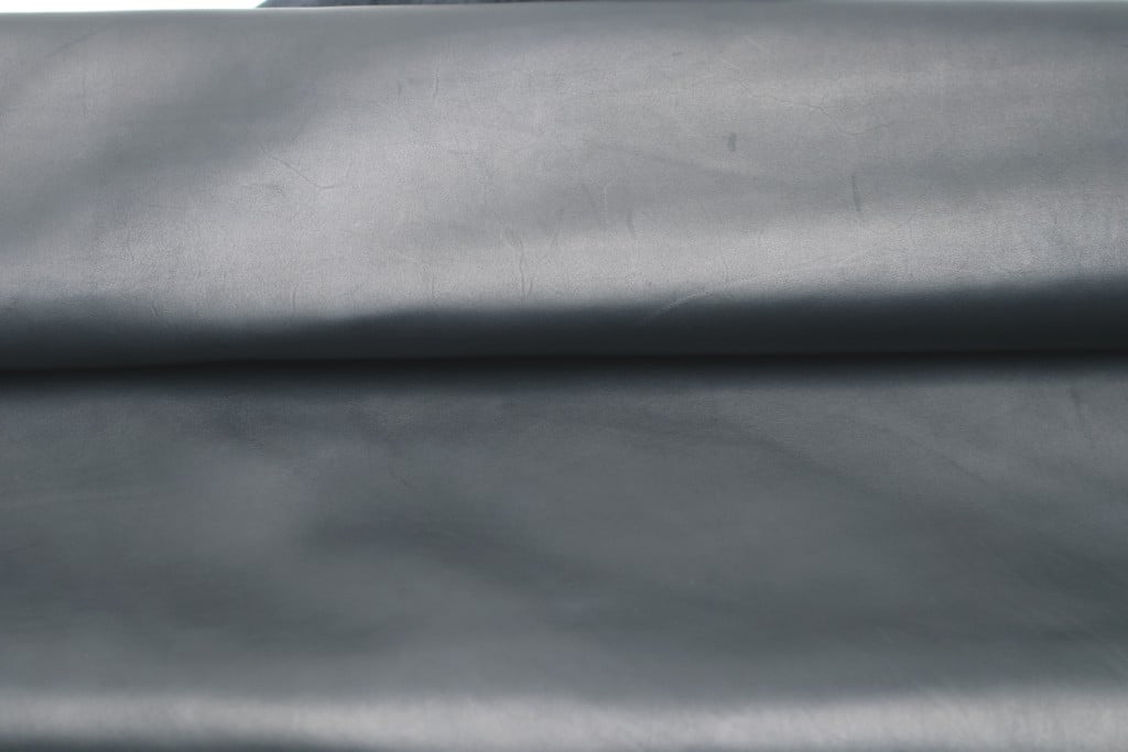 Vegetable Tanned Crust Leather - Black Color