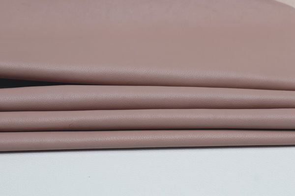 Full Veg Softy Leather - Dusty Pink Brown Color