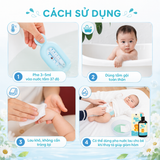  [Mua 1 Tặng 1] Nước Tắm Gội Thảo Dược Cho Bé Bon Bon - Mát Da, Giảm Rôm Sảy, Dịu Mẩn Đỏ 