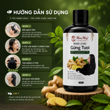  [Mua 1 Tặng 1] Nước Ủ Tóc Gừng Tươi Dưỡng Tóc Mềm Mượt, Chắc Khỏe Phù Hợp Mọi Loại Tóc 