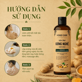  [Mua 1 Tặng 1] Sữa Tắm Thảo Dược Gừng Nghệ 1L Sạch Sâu, Ngăn Ngừa Mụn Trên Da 