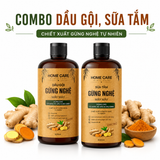  Combo Dầu Gội, Sữa Tắm Gừng Nghệ Cho Mẹ Bầu & Sau Sinh 500ml 
