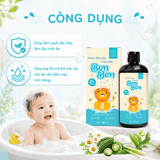  [Mua 1 Tặng 1] Nước Tắm Gội Thảo Dược Cho Bé Bon Bon - Mát Da, Giảm Rôm Sảy, Dịu Mẩn Đỏ 