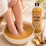  [Mua 1 Tặng 1] Cốt Gừng Tràm Khuynh Diệp Không Bã 500ml - 1L, Pha Tắm Bé, Ngâm Chân, Giữ Ấm Cơ Thể 