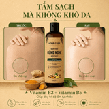  [Mua 1 Tặng 1] Sữa Tắm Thảo Dược Gừng Nghệ 1L Sạch Sâu, Ngăn Ngừa Mụn Trên Da 