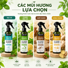  [Mua 1 Tặng 1] Xịt Phòng Tinh Dầu Bạc Hà, Quế, Chanh Giúp Thơm Phòng, Xua Đuổi Muỗi Côn Trùng 