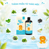  [Mua 1 Tặng 1] Nước Tắm Gội Thảo Dược Cho Bé Bon Bon - Mát Da, Giảm Rôm Sảy, Dịu Mẩn Đỏ 
