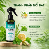  [Mua 1 Tặng 1] Xịt Phòng Tinh Dầu Bạc Hà, Quế, Chanh Giúp Thơm Phòng, Xua Đuổi Muỗi Côn Trùng 