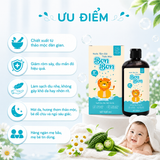  [Mua 1 Tặng 1] Nước Tắm Gội Thảo Dược Cho Bé Bon Bon - Mát Da, Giảm Rôm Sảy, Dịu Mẩn Đỏ 
