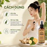  [Mua 1 Tặng 1] Xịt Khử Mùi Cơ Thể, Khử Hôi Nách & Chân Chiết Xuất Từ Thảo Mộc 