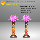 Chân Đèn Lưu Ly Hoa Sen Highline - DAPHA 