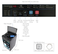 Máy giặt cửa trên Casper 8.5kg WT-85NG1