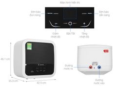 Máy nước nóng gián tiếp Ariston 15 lít AN2 15 LUX-D AG+
