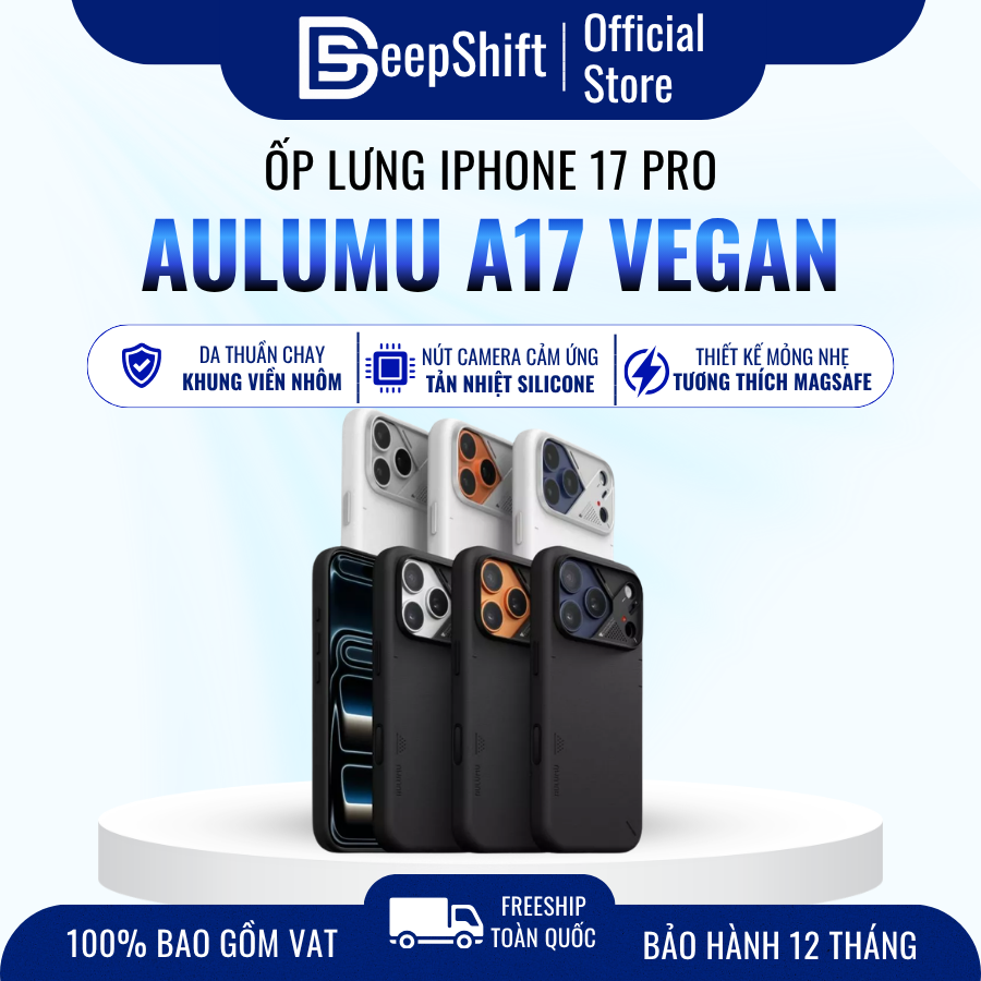 Ốp lưng điện thoại Aulumu A17 Vegan Leather Case iPhone protective case