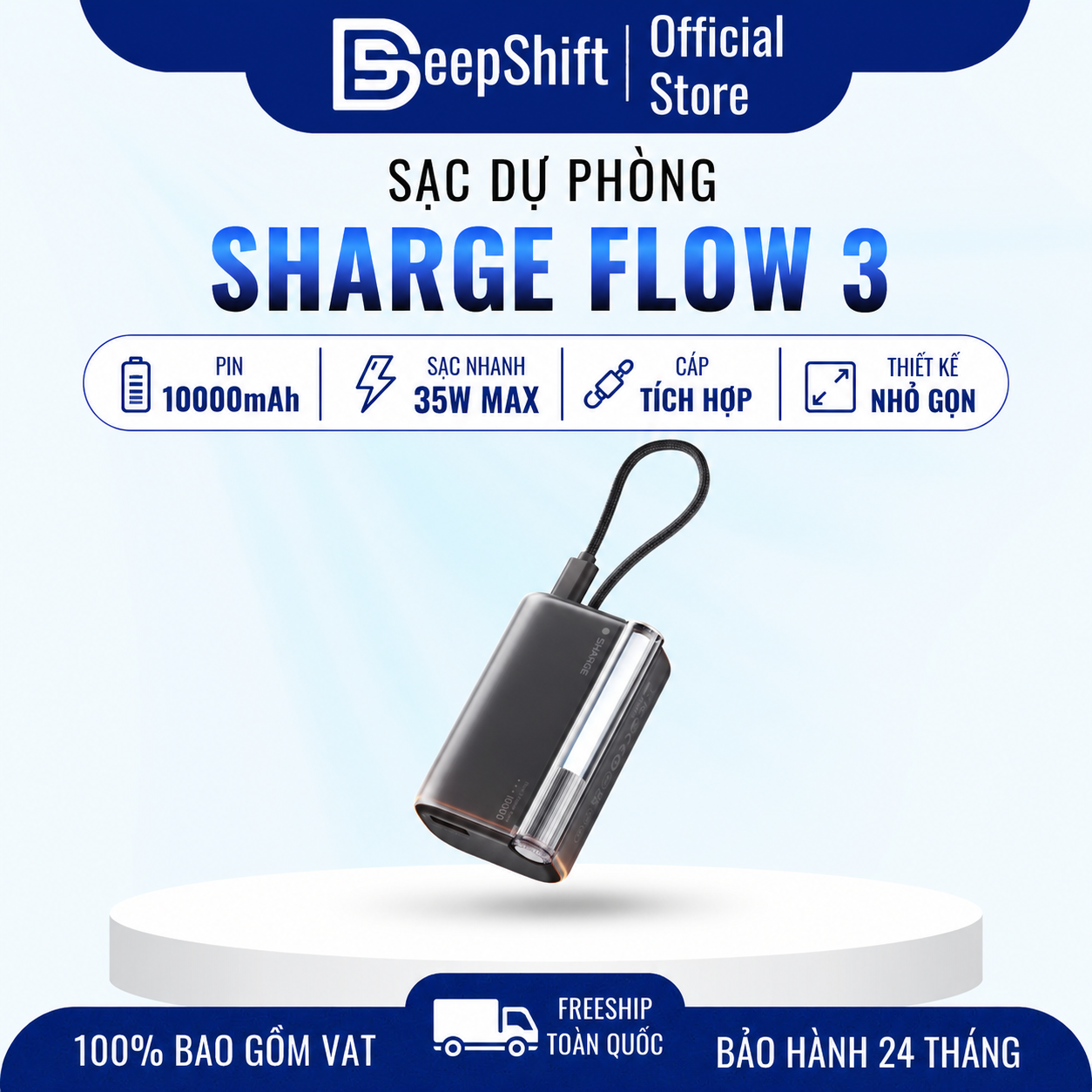 Sạc dự phòng Sharge Flow 3 charging accessory