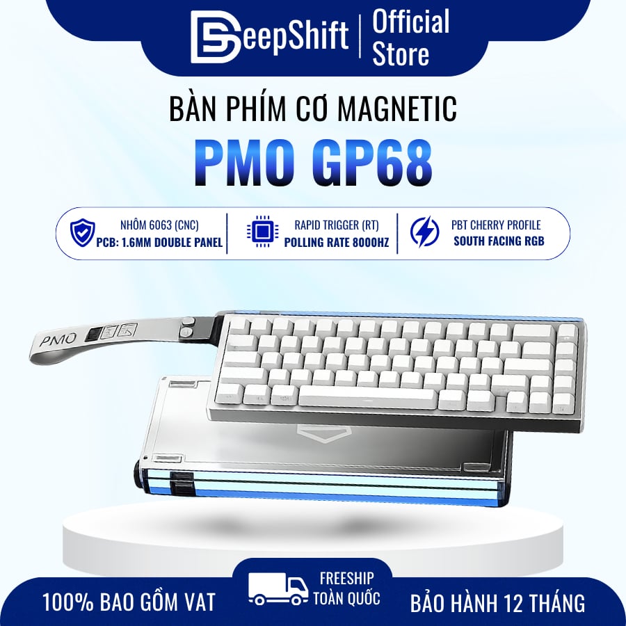 Bàn Phím Cơ Từ PMO GP68 Magnetic HE mechanical keyboard