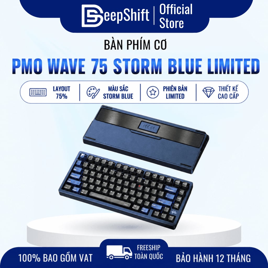 Bàn phím cơ PMO WAVE75 mechanical keyboard
