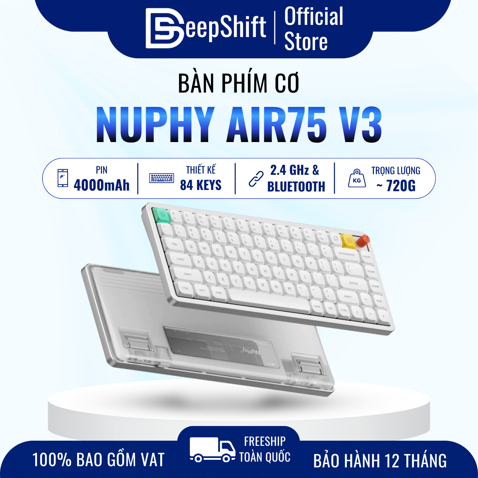 NuPhy Air75 V3 mechanical keyboard