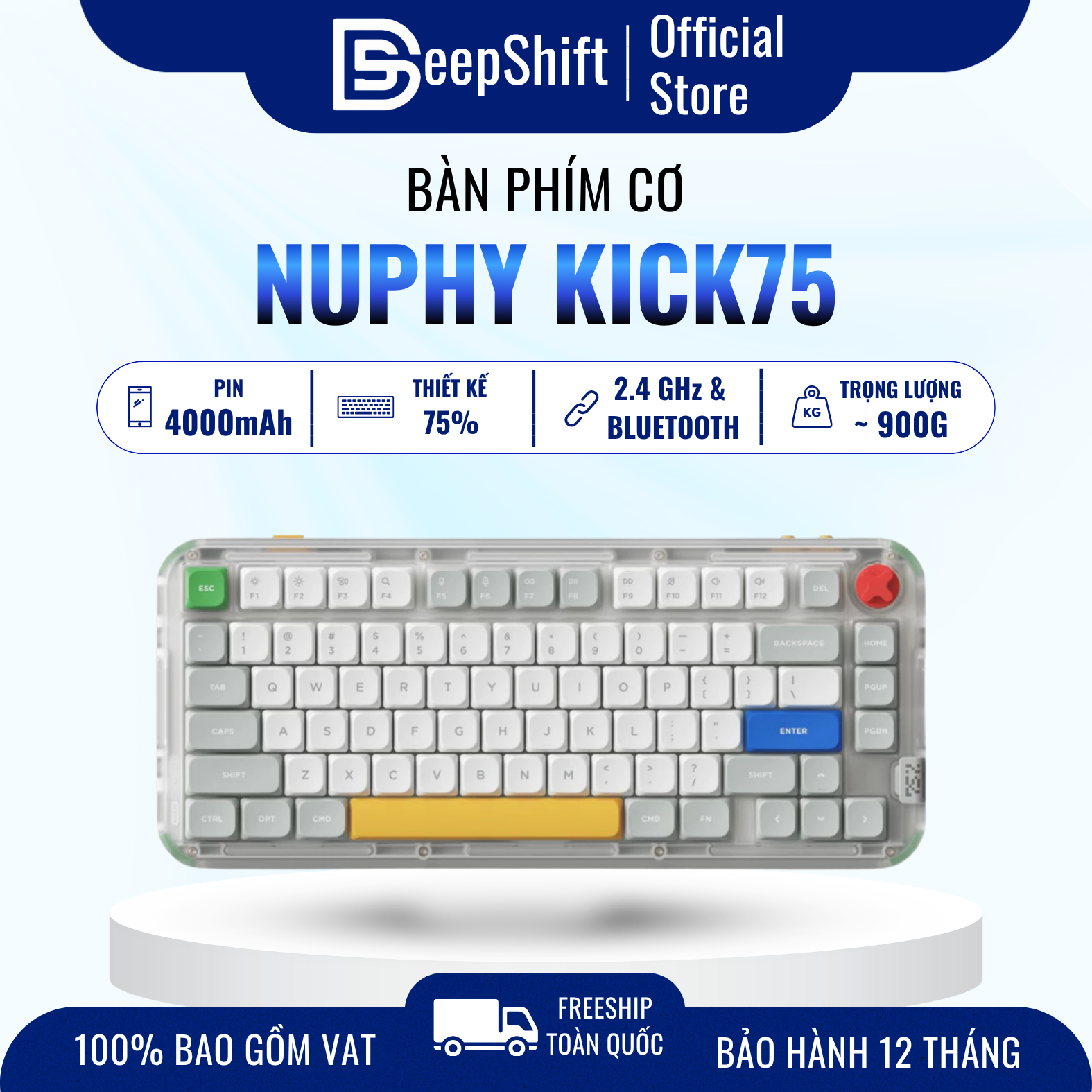 NuPhy Kick75 mechanical keyboard