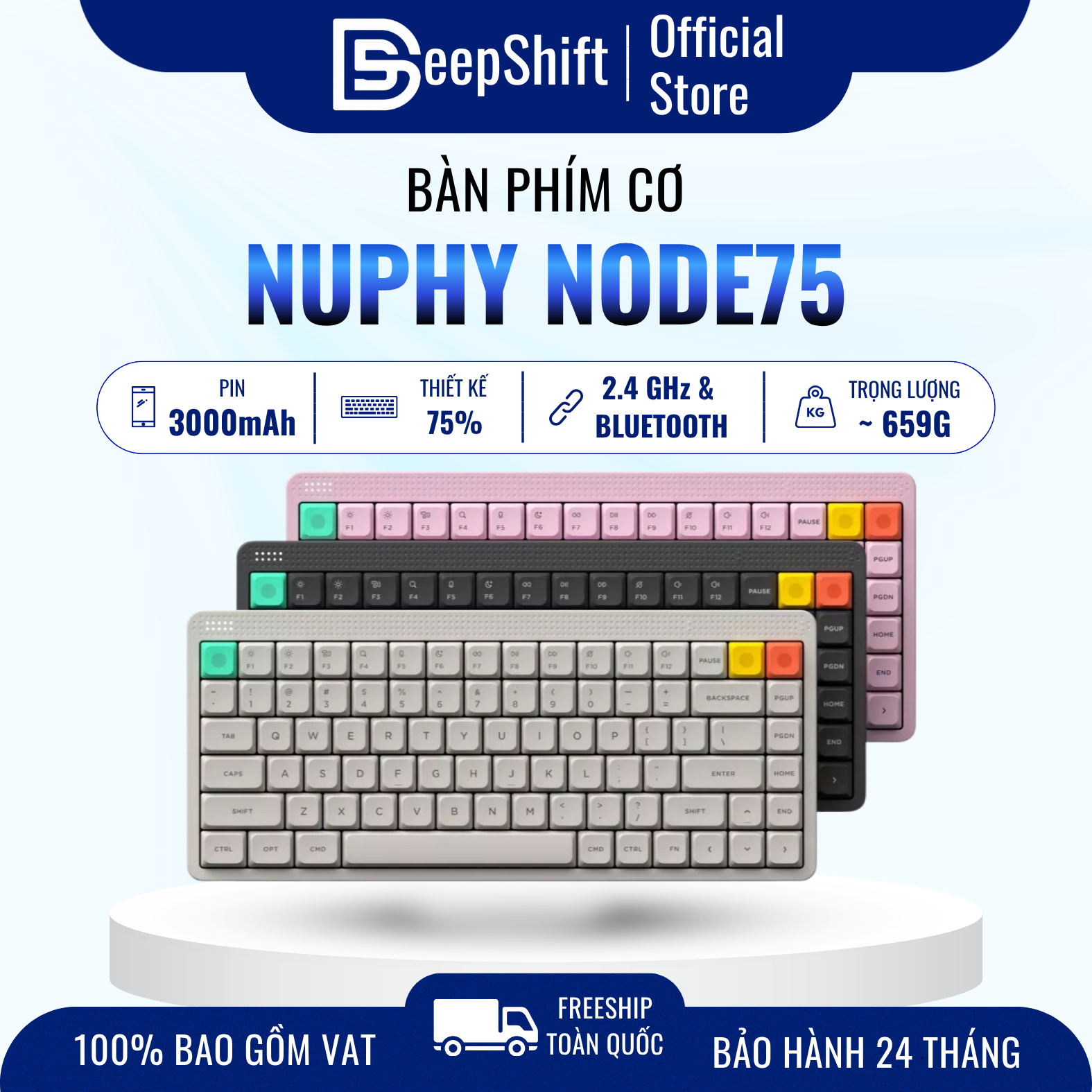 NuPhy Node75 mechanical keyboard