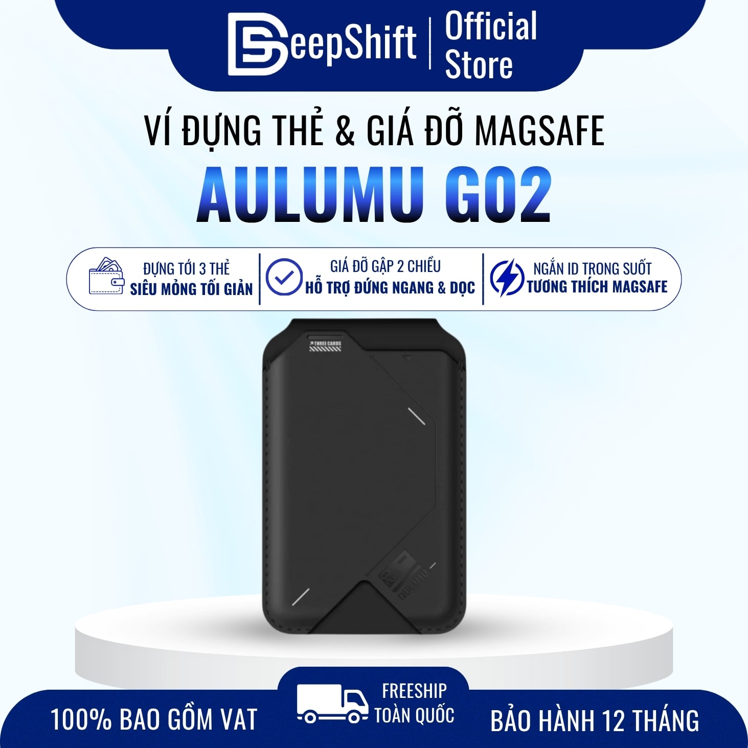 Ví nam châm Aulumu G02 Magsafe mobile accessory