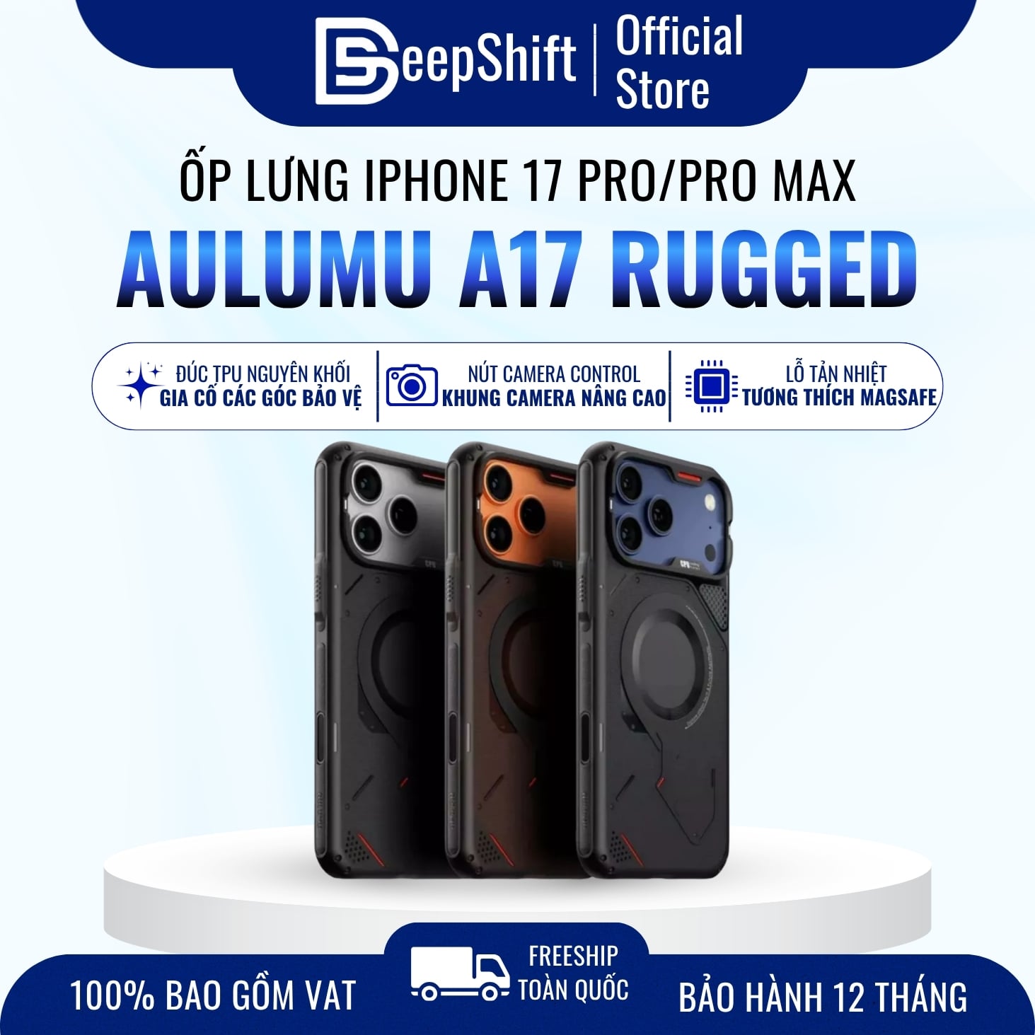 Ốp lưng điện thoại Aulumu A17 Rugged Case iPhone protective case