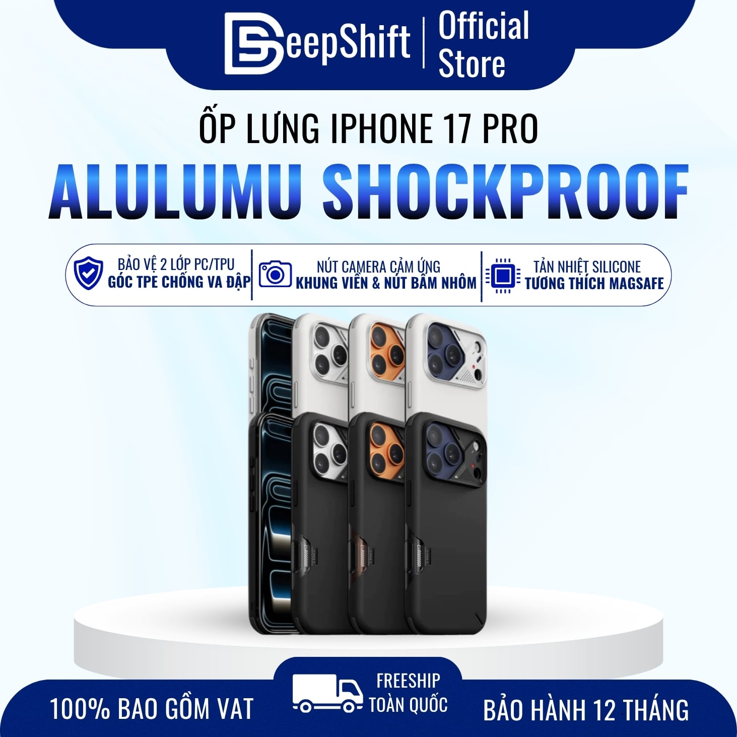 Ốp lưng điện thoại Aulumu A17 Shock Proof Case iPhone protective case