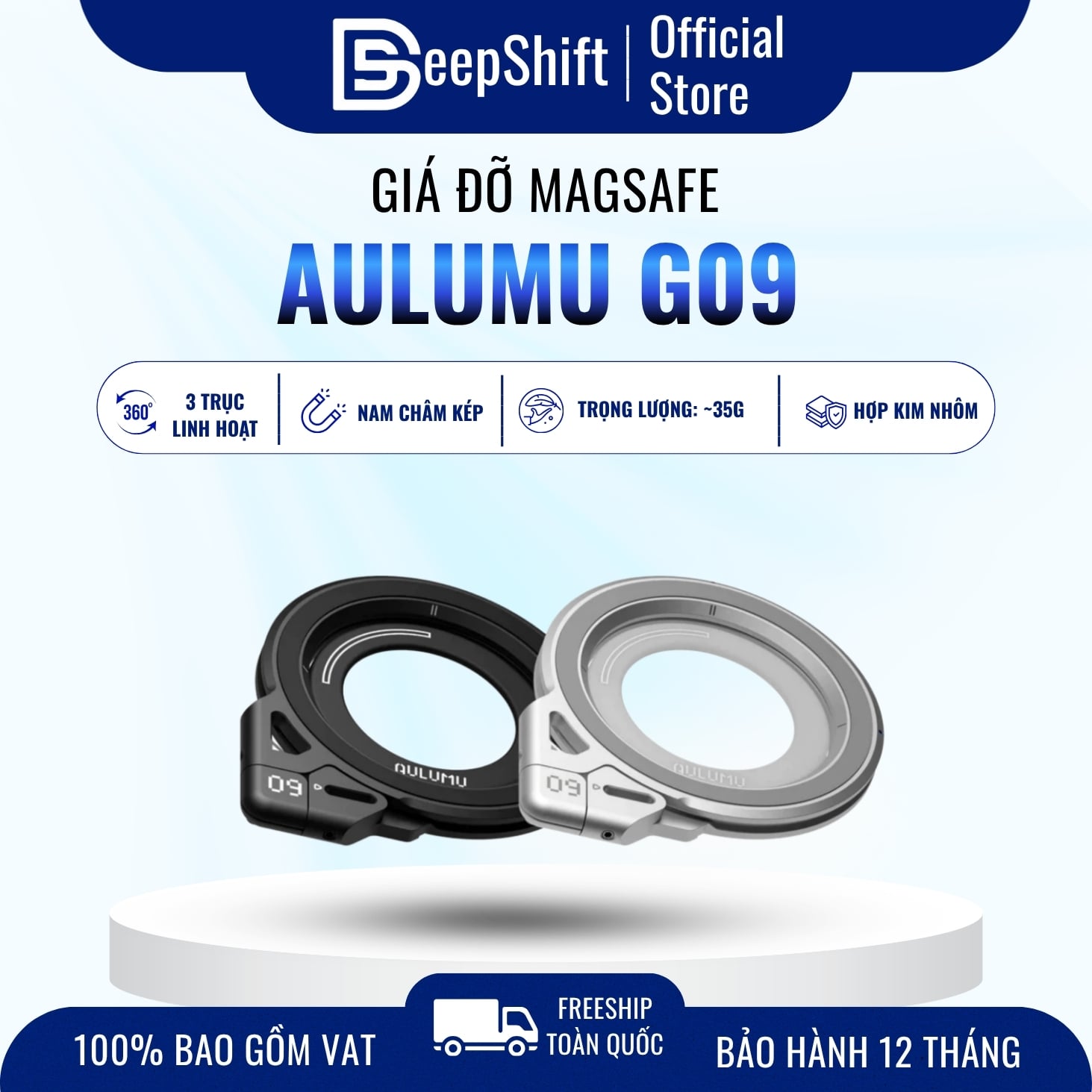Giá đỡ điện thoại Aulumu G09 Infinite 360 MagSafe Stand mobile accessory