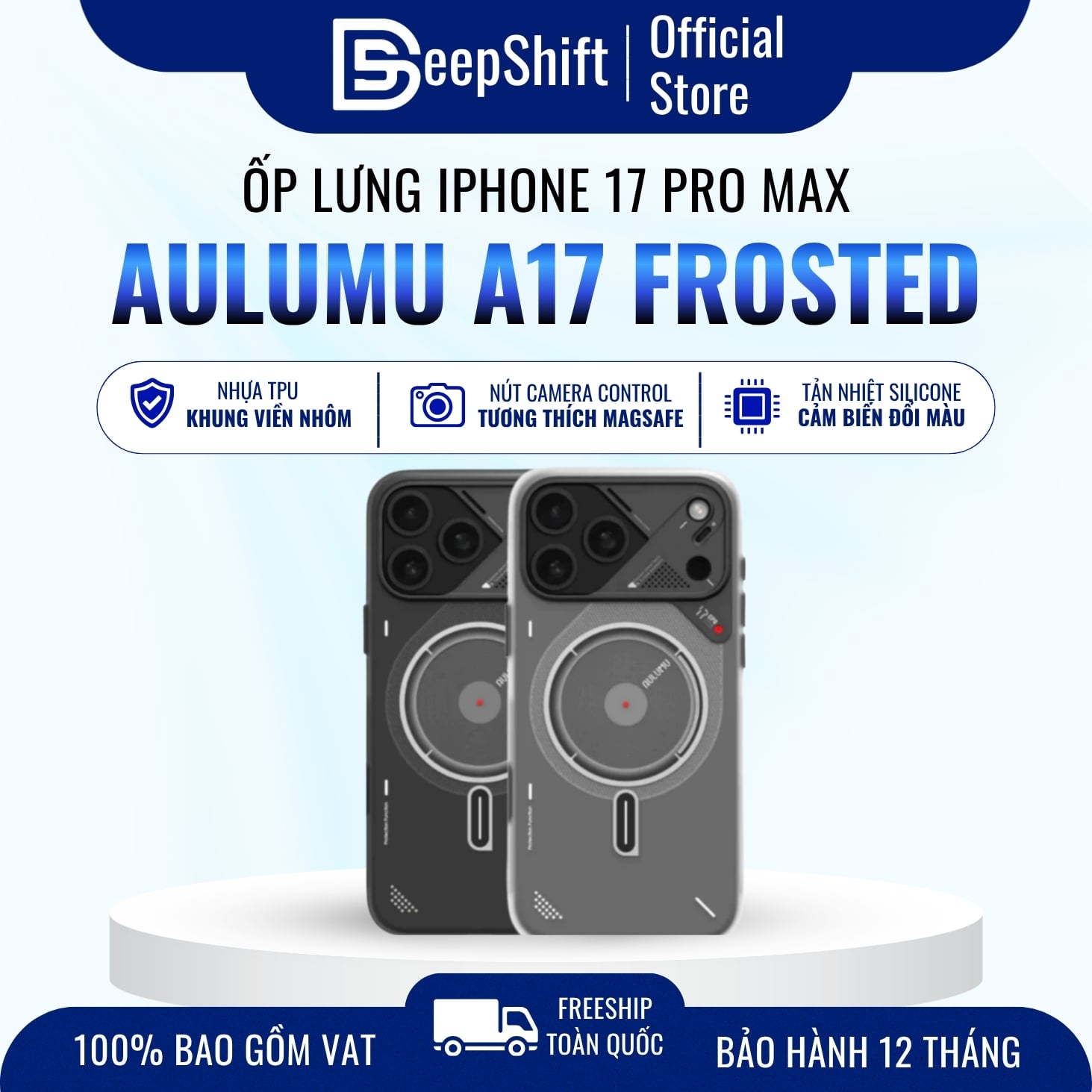 Ốp lưng điện thoại Aulumu A17 TPU Case iPhone protective case