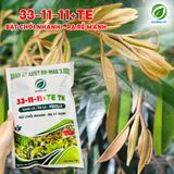  Phân Bón 33-11-11+TE Bật Chồi Nhanh, Ra Rễ Mạnh, Xanh Lá, To Lá, Mướt Lá, Tăng Quang Hợp Lá, Nuôi Trái Tốt - Túi 1kg 