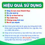  Phân Bón MKP 0-52-34+TE Tạo Mầm Hoa, Xử Lý Ra Hoa Trái Vụ, Tăng Thụ Phấn, Giúp Lá Non Mau Già, Chặn Đọt - Túi 1kg 