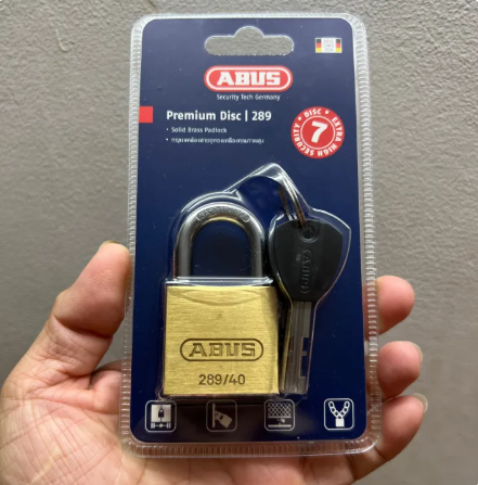  Khóa ABUS XPLUS 289/40 thân đồng rộng 40mm 3 chìa ống 