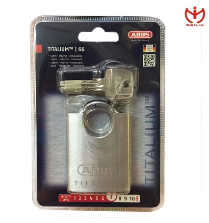  Ổ Khóa ABUS 66CSTI/50 thân TITALIUM rộng 50mm 4 chìa vi tính - MSOFT 
