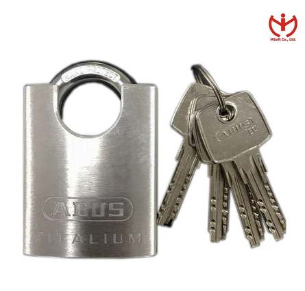  Ổ Khóa ABUS 66CSTI/50 thân TITALIUM rộng 50mm 4 chìa vi tính - MSOFT 