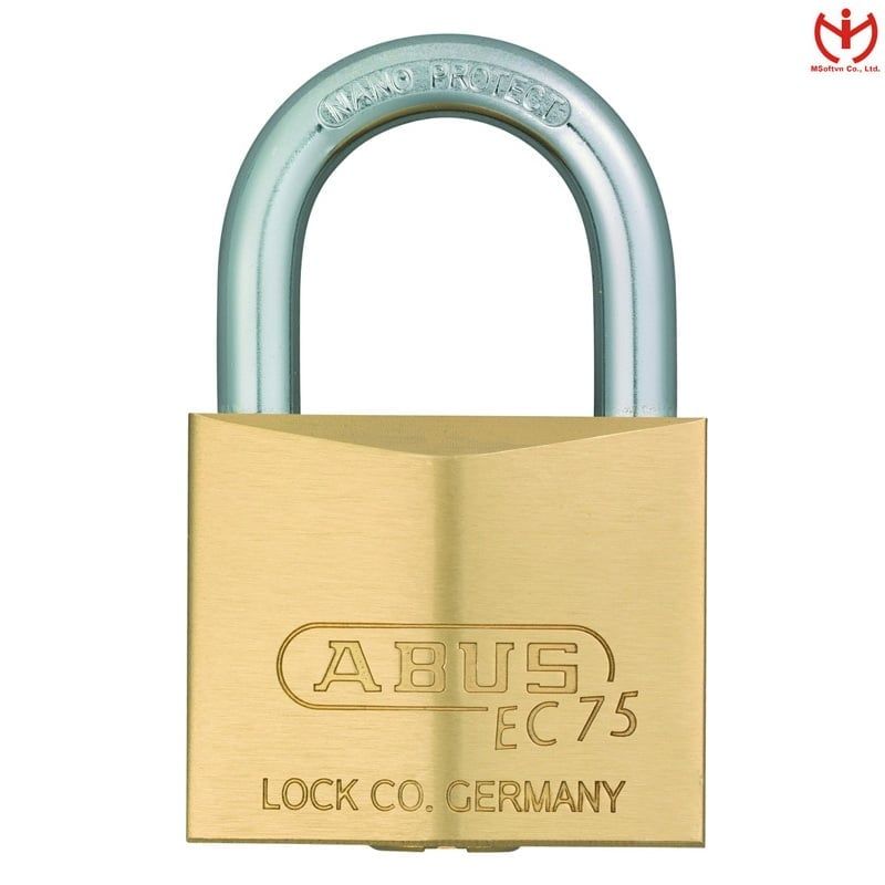 Ổ Khóa ABUS EC 75/50 Thân Đồng Rộng 50mm Chìa Vi Tính - MSOFT