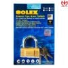 Ổ khóa Solex H50 thân đồng thau rộng 50mm chìa răng cưa - MSOFT