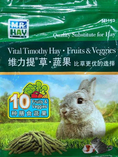 Thức ăn cho thỏ tymothy MR Hay 800g MH42