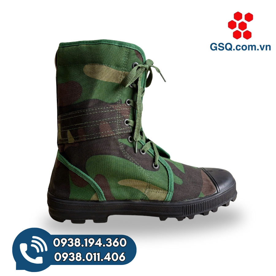 GIÀY VẢI BỘ ĐỘI CAO CỔ RẰN RI XANH K07 MÃ 473 - ĐẾ BÁM TỐT, BỀN CHẮC C ...