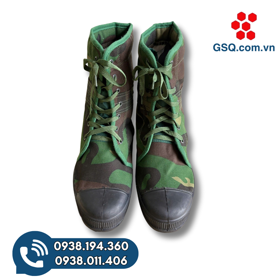 GIÀY VẢI BỘ ĐỘI CAO CỔ RẰN RI XANH K07 MÃ 473 - ĐẾ BÁM TỐT, BỀN CHẮC C ...